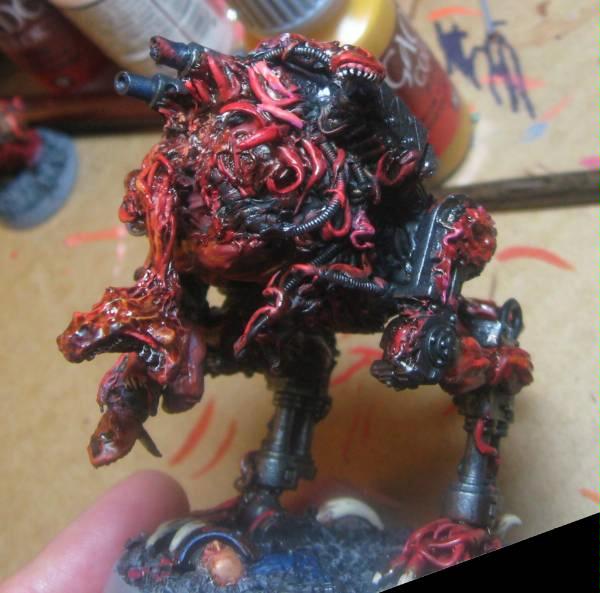 Chaos Daemons, Conversion, Daemon Prince, Sentinel, Warhammer 40,000, Work In Progress