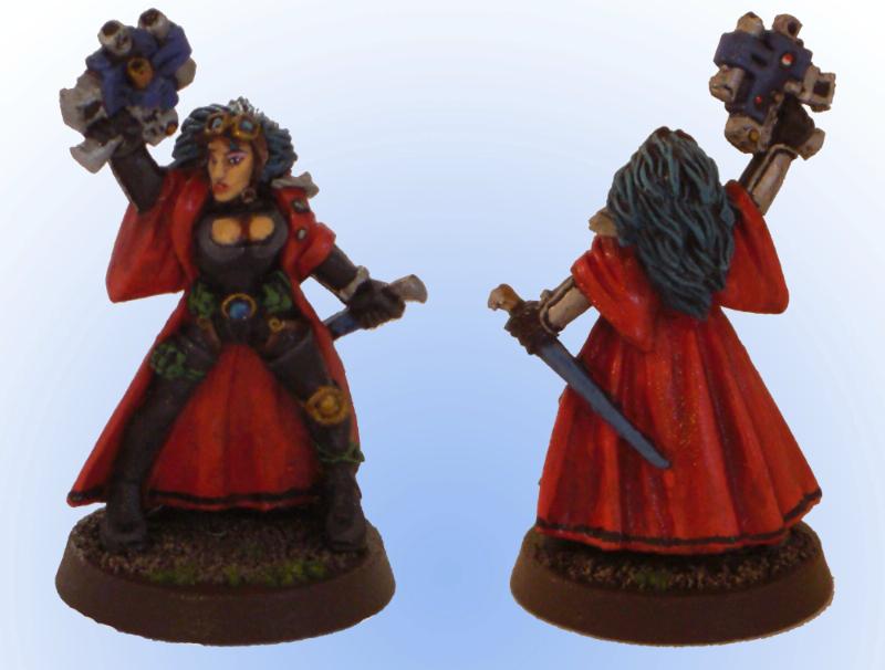 Bounty Hunter, Cloak, Female, Necromunda