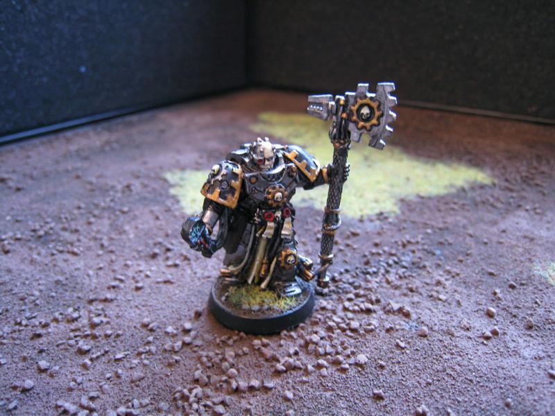 Chaos Lord, Chaos Space Marines, Iron Warriors, Warhammer 40,000, Warsmith, Work In Progress