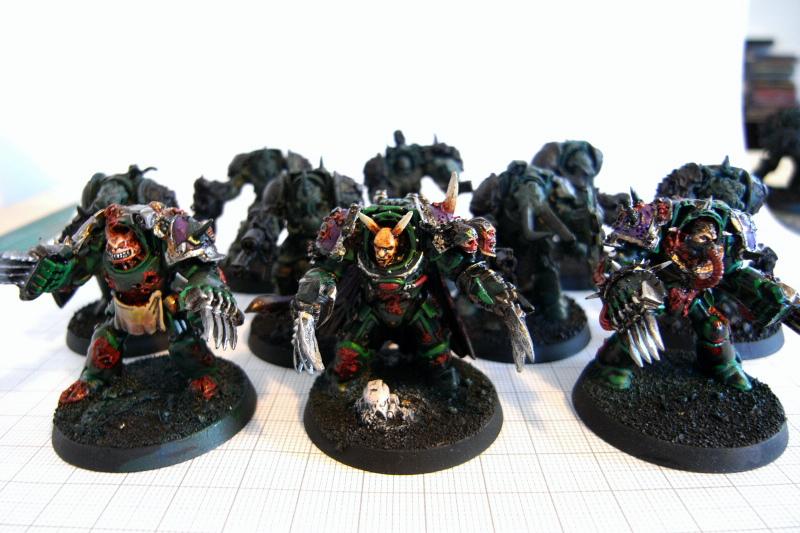 Chaos Space Marines, Forge World, Greenstuff, Magnet, Nurgle, Terminator Armor, Warhammer 40,000, Work In Progress