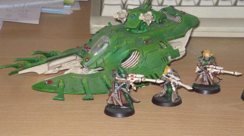 Eldar, Pathfinders, Warhammer 40,000, Wash, Wave Serpent