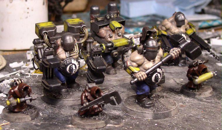 Adeptus Mechanicus, Awesome, Conversion, Ogryns, Servitors, Warhammer 40,000