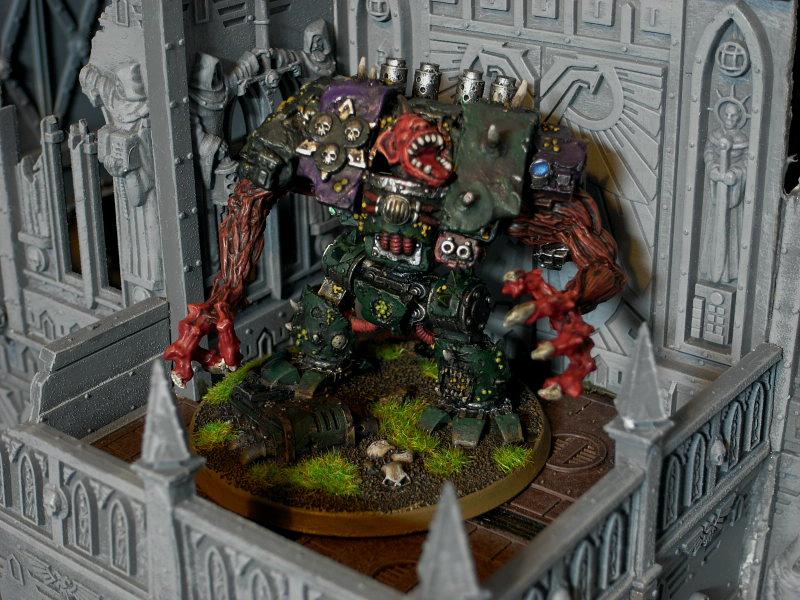 Chaos Space Marines, Dreadnought, Forge World, Greenstuff, Magnet, Nurgle, Warhammer 40,000, Work In Progress