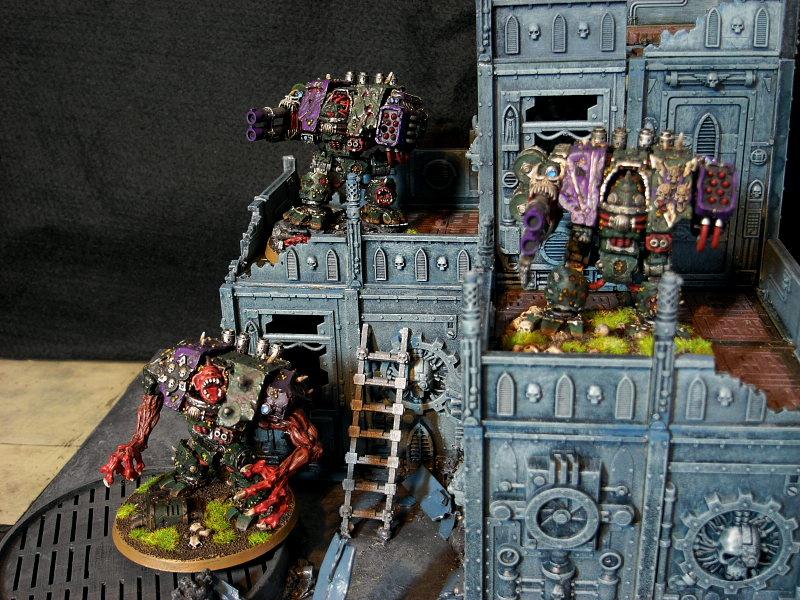 Chaos Space Marines, Dreadnought, Forge World, Greenstuff, Magnet, Nurgle, Warhammer 40,000, Work In Progress