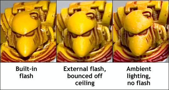 stgm's flash photography article - three-way comparison shot