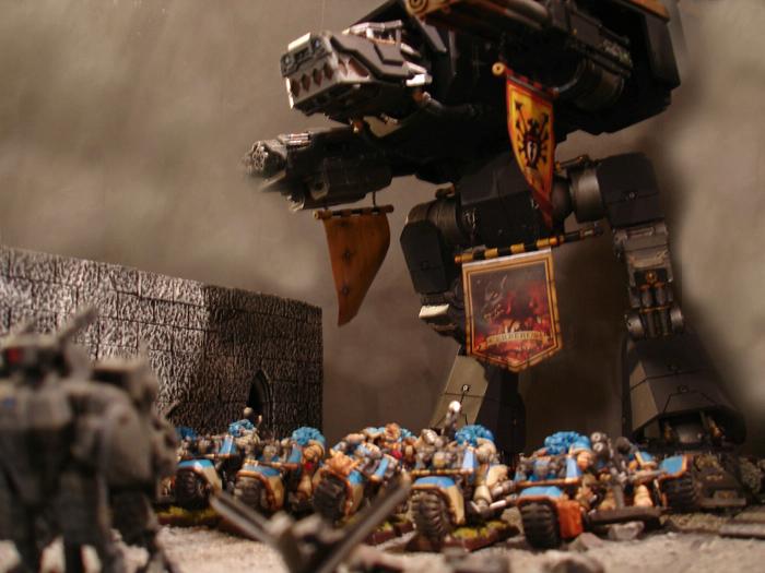 Action, Apocalypse, Celestial Lions, Cities Of Death, Game Table, Objective Marker, Terrain, Titan, Warhound