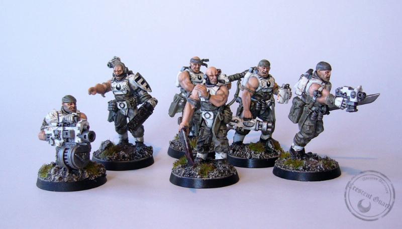 Biggerized, Conversion, Imperial Guard, Infantry Squad, Warhammer 40,000