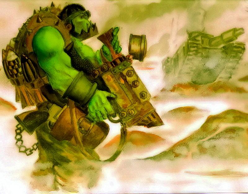 Artwork, Orks, Tankbustas, Warhammer 40,000