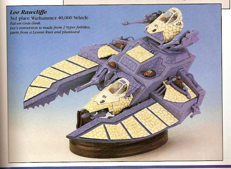 2nd Edition, Eldar, Falcon, Golden Demon, Scratch Build, Tank, White Dwarf