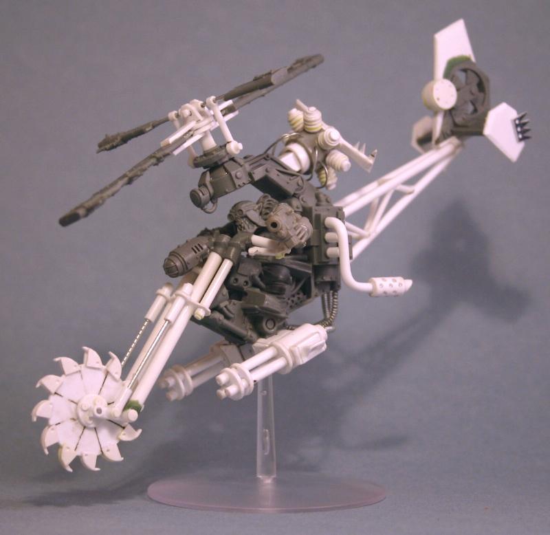 Conversion, Deffkopta, Jetbike, Mekboy Challenge, Orks, Plasticard, Scratch Build, Winner, Work In Progress