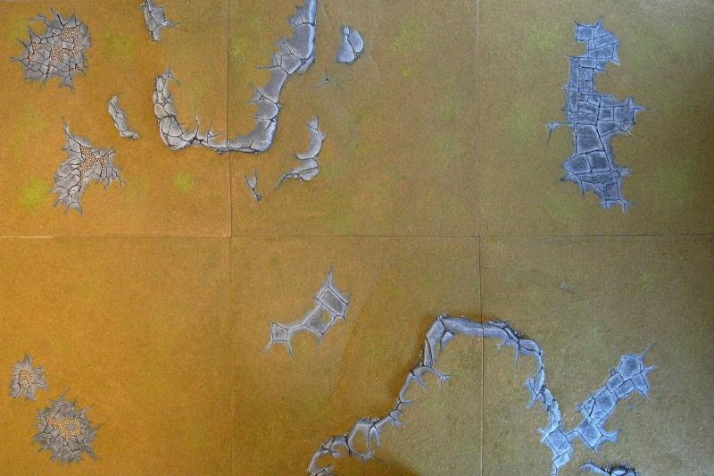 Game Table, Terrain, Panics realm of battle board set up 1