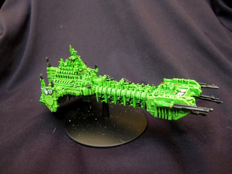 Battle Barge, Battlefleet Gothic, Sons Of Medusa, Space Marines