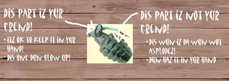 Grenade, Humor, Orks, Poster
