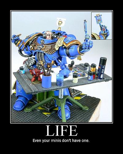 Humor, Painting, Poster, Space Marines, Ultramarines
