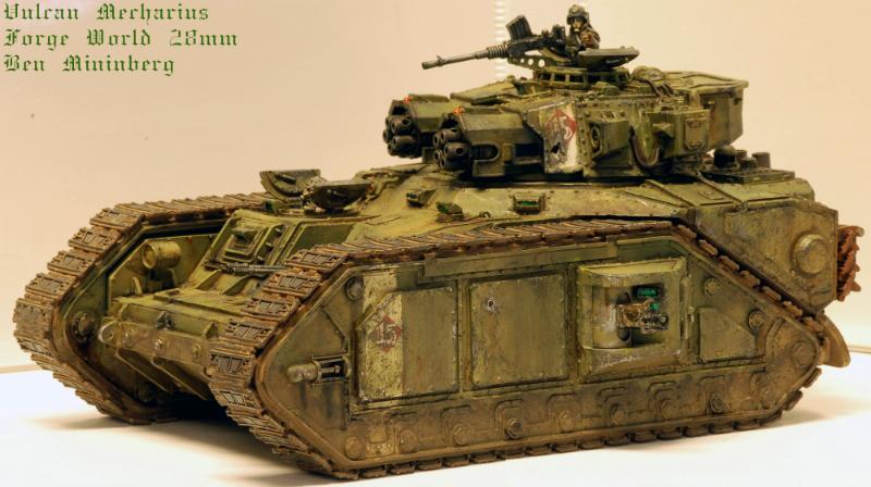 Death Korps of Krieg, Forge World, Imperial Guard, Tank, Vulcan Mecharius, Weathered