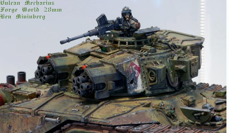 Death Korps of Krieg, Forge World, Imperial Guard, Tank, Vulcan Mecharius, Weathered