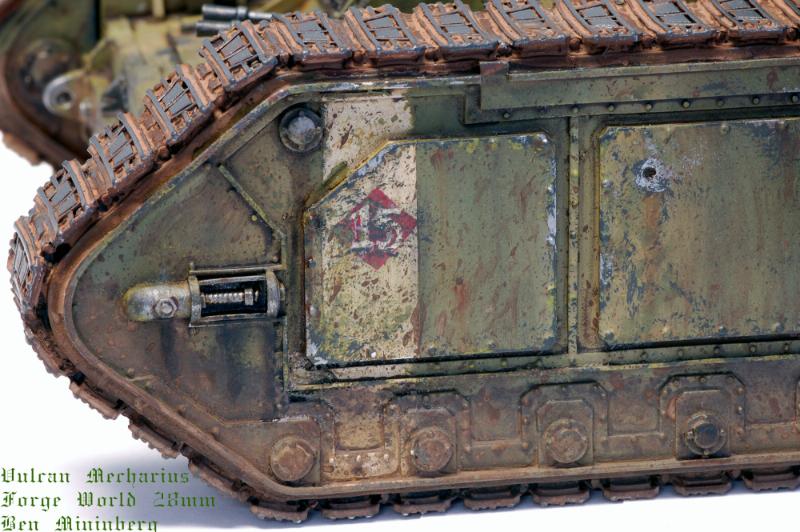 Death Korps of Krieg, Forge World, Imperial Guard, Tank, Vulcan Mecharius, Weathered