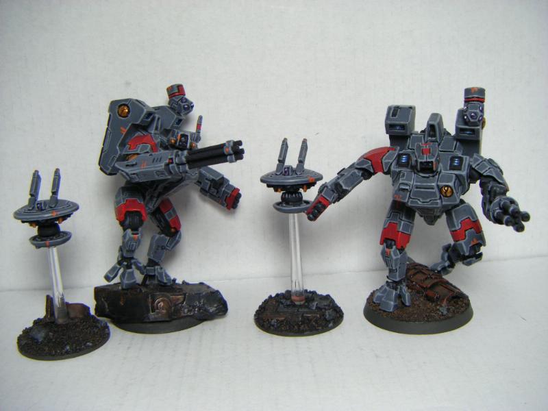 Crisis Battlesuit, Drones, Tau