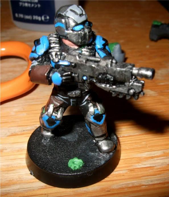 Carmine, Cog, Conversion, Gear, Gears Of War, Imperial Guard