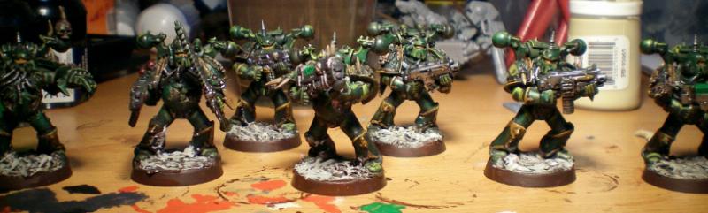 Bolters, Chaos Space Marines, Death Guard, Nurgle, Plague Marines
