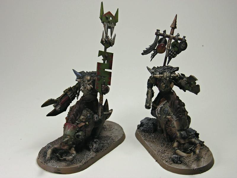 Cyboar Nob Biker Waagh Banner and Bosspole