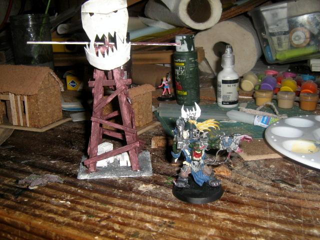 Orks, Tower, Warboss, Work In Progress