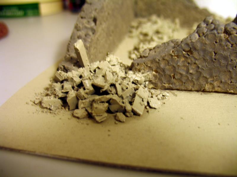 Terrain, ruined building, rubble detail
