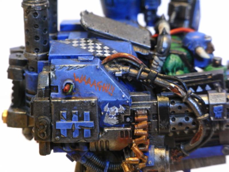 Assault, Assault On Black Reach, Black, Blue, Bone, Checkered, Chequered, Conversion, Deff, Deff Dread, Deff Skulls, Deffskulls, Dreadnought, On, Orks, Reach, Rust, Skull, Work In Progress