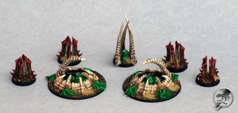 000. Objective Markers, Menelker, Tyranids, Warhammer 40,000