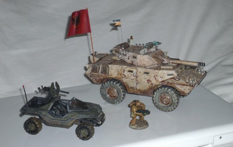 Halo 3 Warthog compared with Beaky SM and armoured car