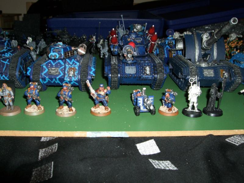 Cadians, Catachans, Imperial Guard, Manticore, Mordians, Tank, Vendetta