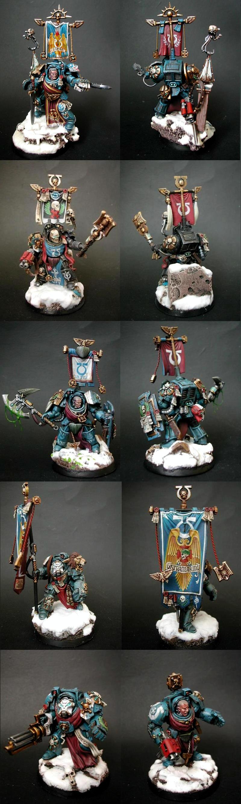 Chaplain, Commander, Raff Goodness, Space Marines, Terminator Armor, Ultramarines, Warhammer 40,000