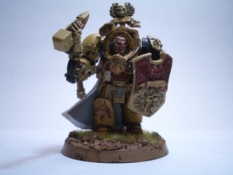 Captain Lysander, Dorn, Imperial Fists, Warhammer 40,000, Work In Progress, Yellow Space Marines
