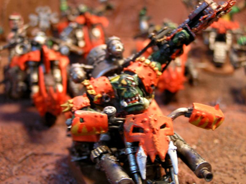 Cataclysm Studios, Orks, Warbike, Warboss