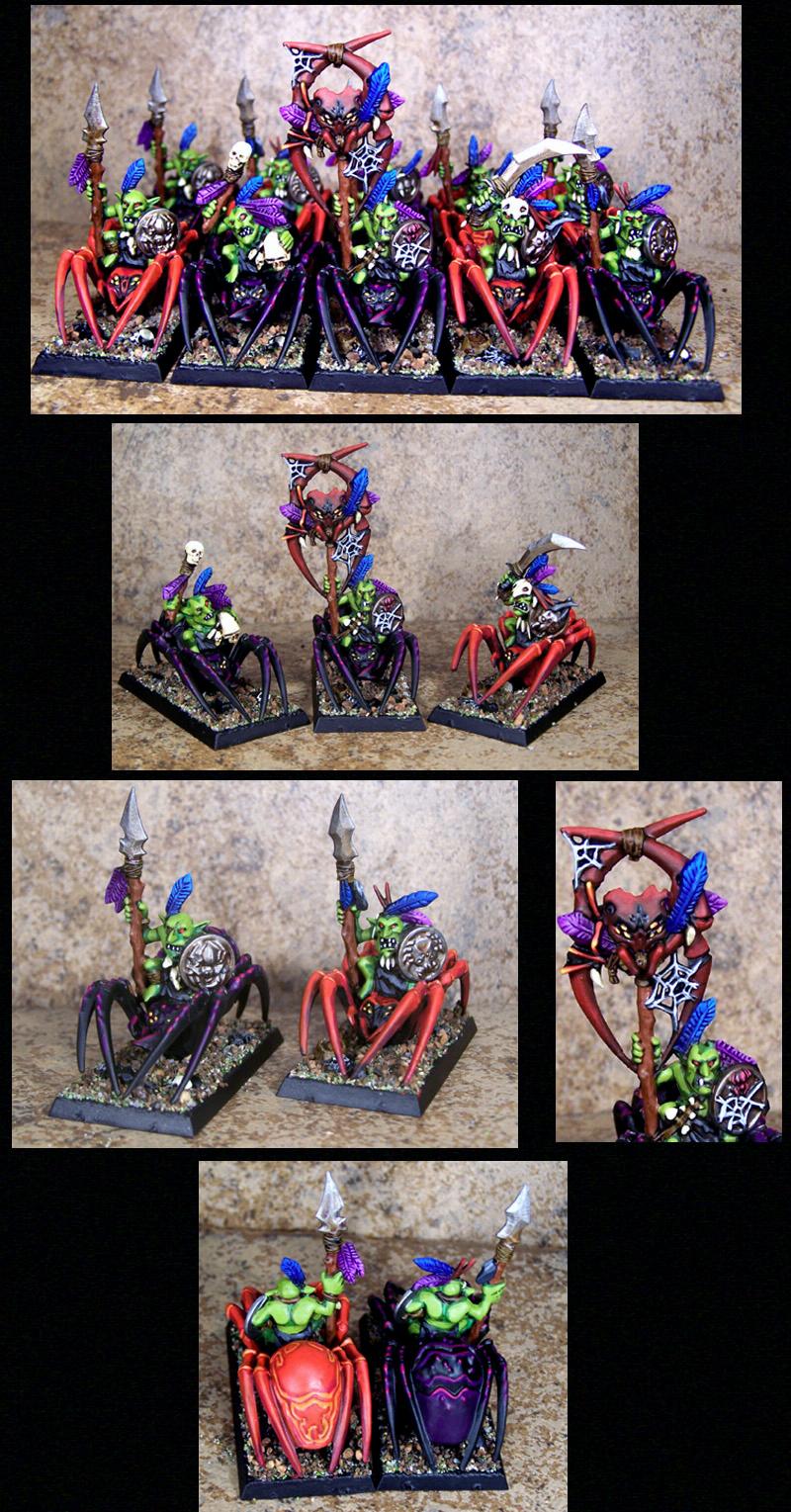Giant Spiders, Goblins, Orcs, Warhammer Fantasy