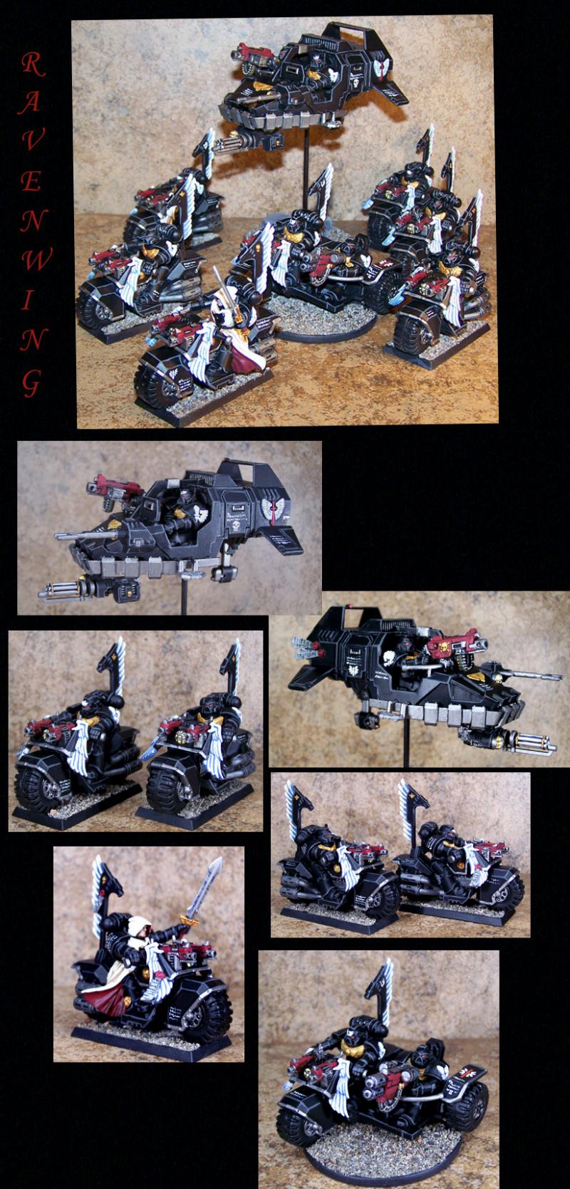 Attack Bike, Bike, Dark Angels, Land Speeder, Ravenwing, Space Marines, Warhammer 40,000