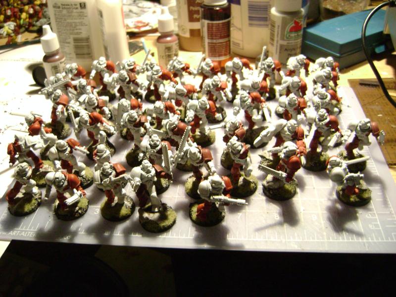 red and white