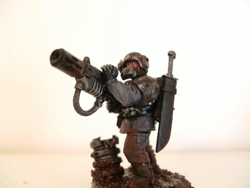 Dirt, Imperial Guard, Meltagun, Weathered