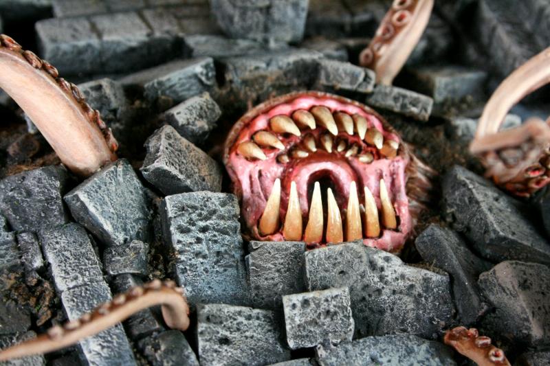 Chaos, Custom, Daemons, Ruins, Scratch Build, Sculpted, Terrain, Warp