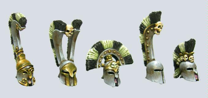 Crest, Heads, Historical, Spartans