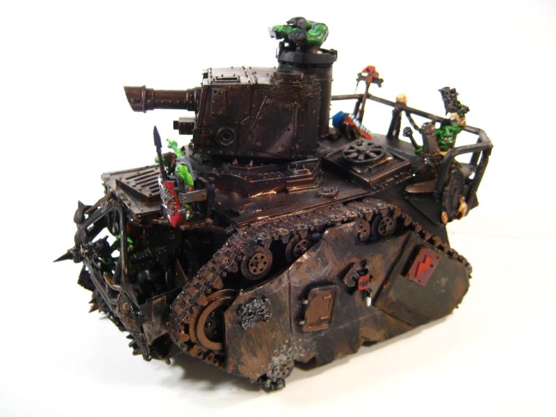 Battlewagon, Conversion, Guard Abuse, Leman Russ, Looted Wagon, Orks, Warhammer 40,000