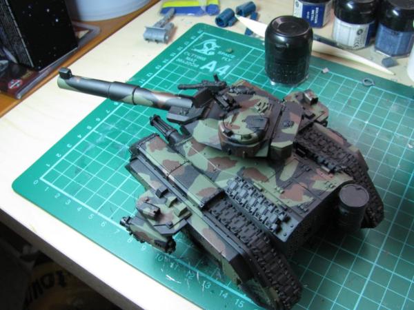 Open Hatches Turret & Weapons 28mm Compatible with 40k Leman Russ Tank 