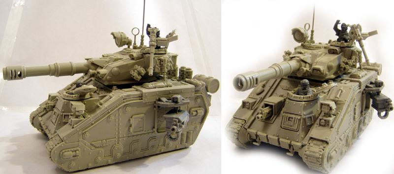 That kit is literally a conversion made of Leman Russ tank parts, recast.