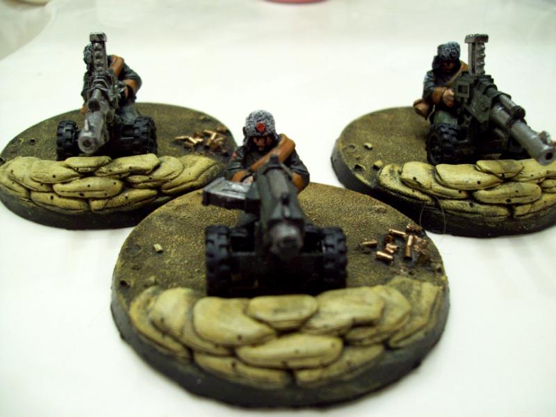 Heavy Weapon, Imperial Guard, Resin Bases, Valhallans