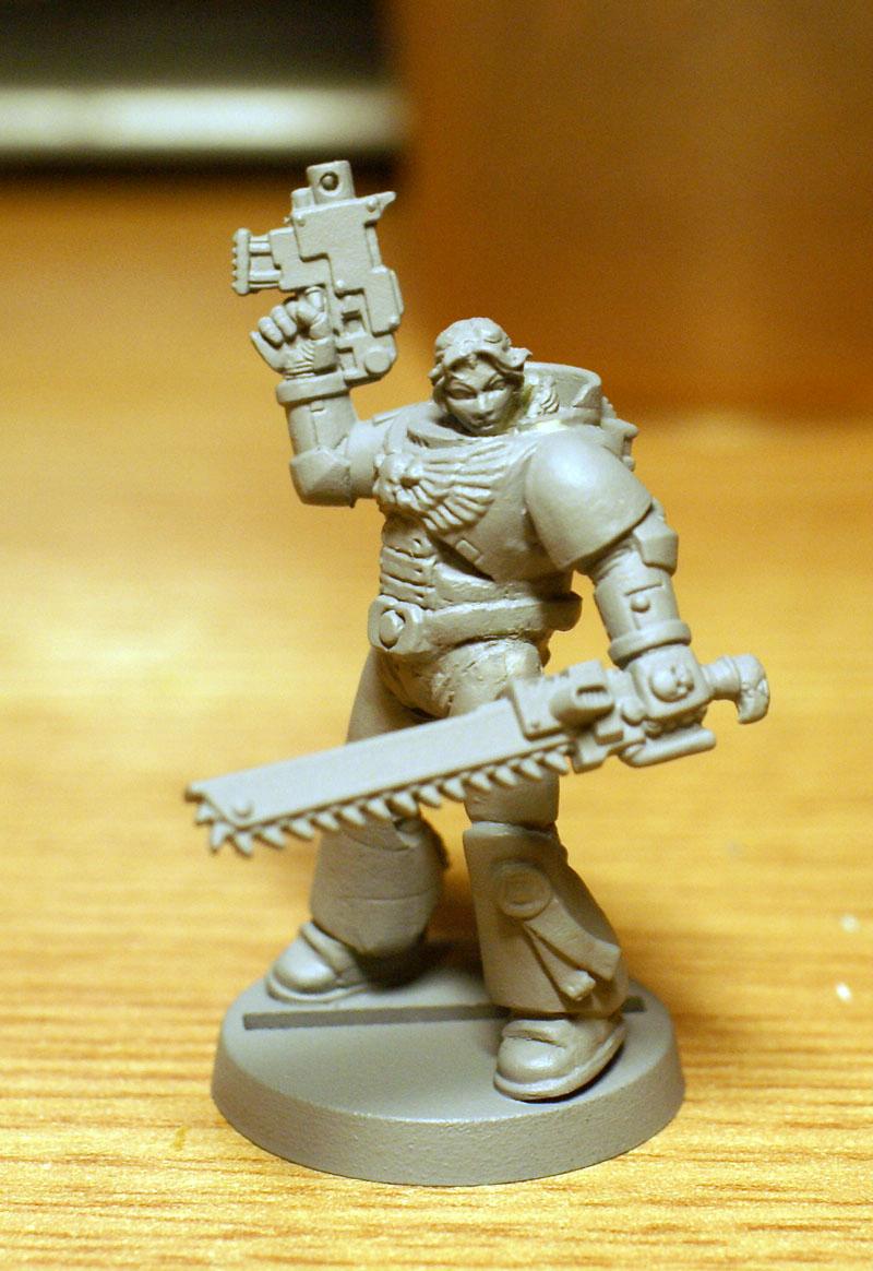 Female, Mirage Knight, Space Marines, True Scale