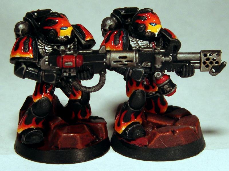Custom, Flamer, Flames, Infernus, Meltagun, Rocks, Space Marines, Warhammer 40,000