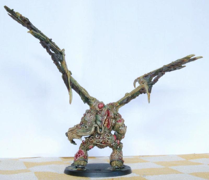 Chaos, Chaos Space Marines, Conversion, Daemon Prince, Daemon Prince. Death Guard, Daemons, Death Guard, Duel, Nurgle, Plague Marines, Prince, Winged, Work In Progress