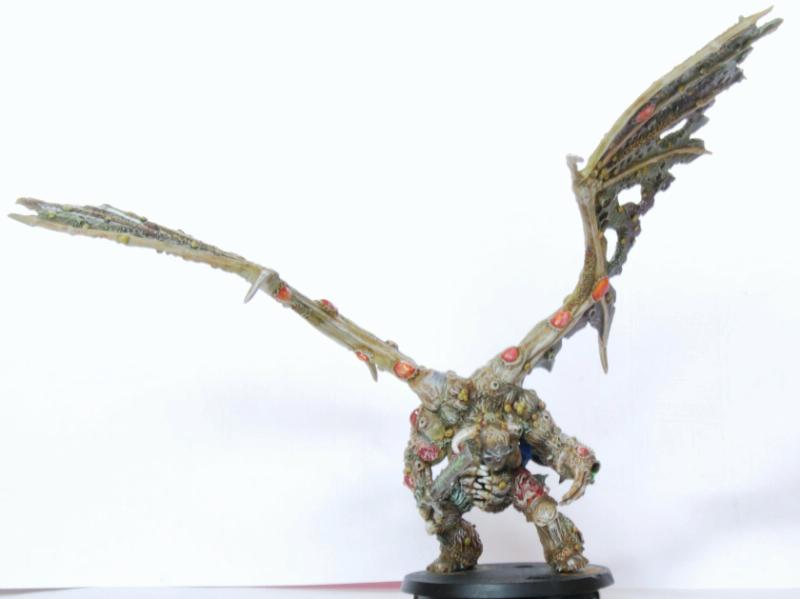 Chaos, Chaos Space Marines, Conversion, Daemon Prince, Daemon Prince. Death Guard, Daemons, Death Guard, Duel, Norgle, Nurgle, Plague Marines, Prince, Warhammer 40,000, Winged, Work In Progress