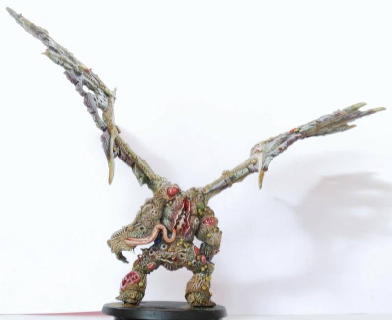 Chaos, Chaos Space Marines, Conversion, Daemon Prince, Daemon Prince. Death Guard, Daemons, Death Guard, Duel, Nurgle, Plague Marines, Prince, Winged, Work In Progress