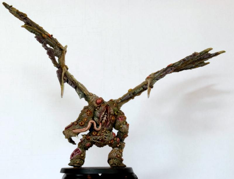 Awesome, Chaos, Chaos Space Marines, Conversion, Daemon Prince, Daemon Prince. Death Guard, Daemons, Death Guard, Duel, Greenstuff, Nurgle, Plague Marines, Prince, Winged, Work In Progress